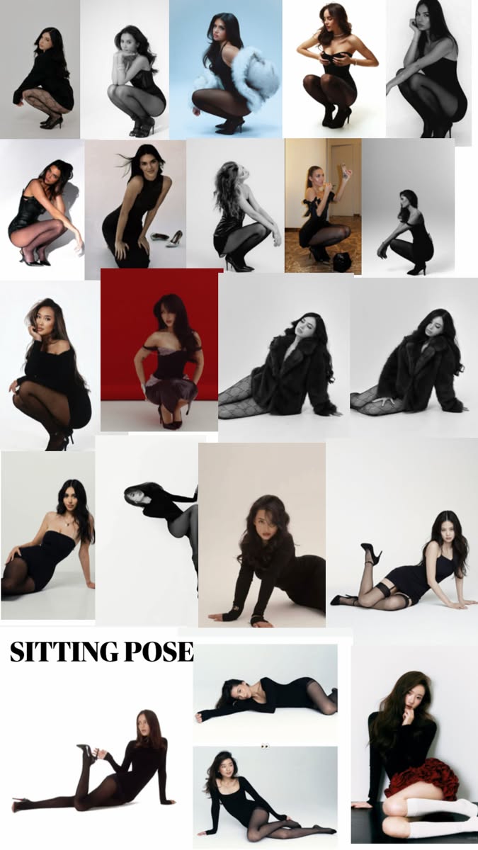 047 – Bảng tạo dáng ngồi chụp lookbook