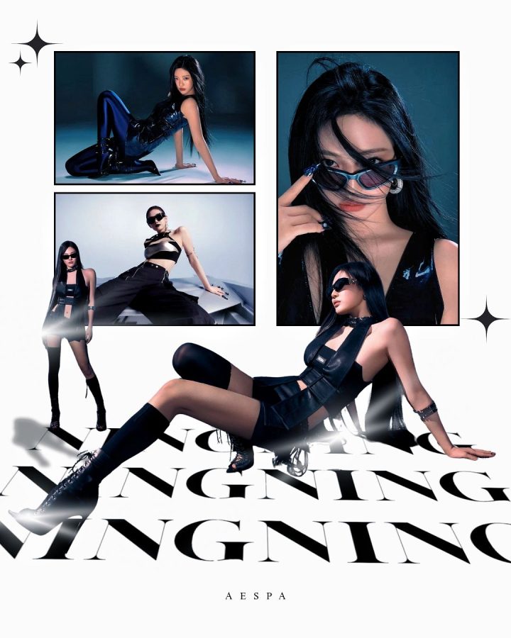 116 – Áo corset đen với kính râm futuristic