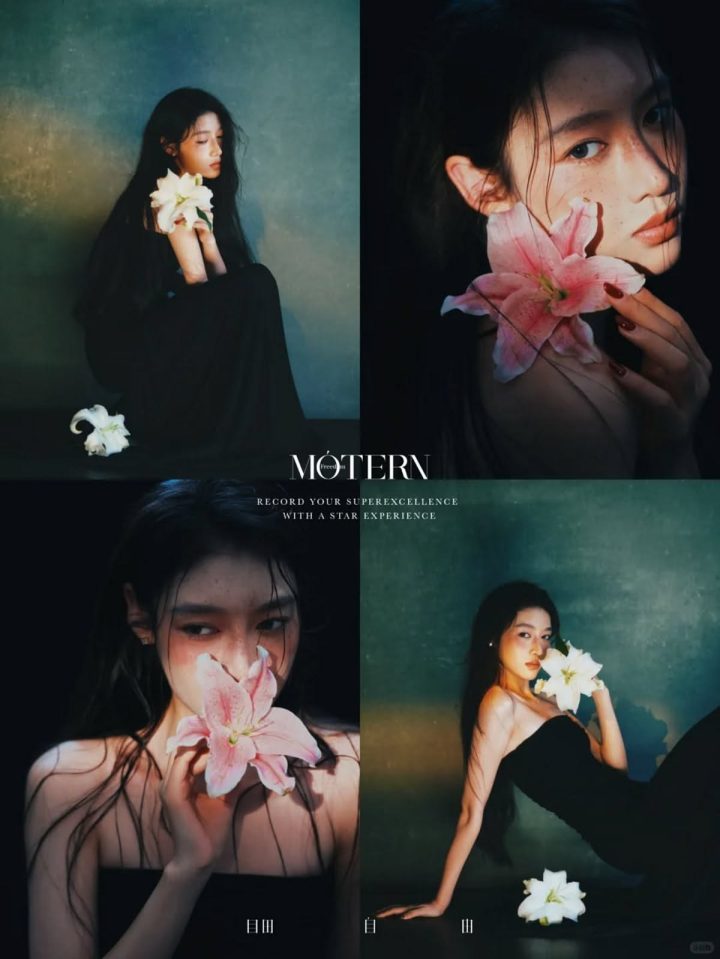 141 – Beauty hoa hồng màu tím phong cách bí ẩn